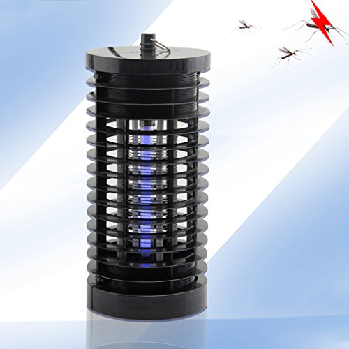 Bug Zapper Electronic Insect Killer LESHP Powerfu Light-Control Electric Mosquito Fly Bug Killer Fly Zapper Mosquito Killer with Trap Lamp for Standing or Hanging Indoor or OutdoorBlack