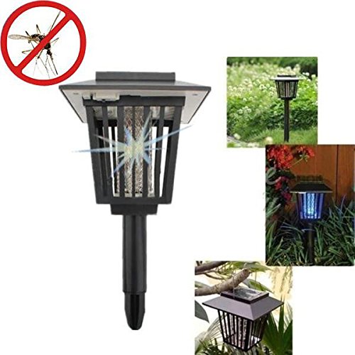 3in1 Solar LED Garden Lamp Light Mosquito Insect Repellent Zapper Lamp