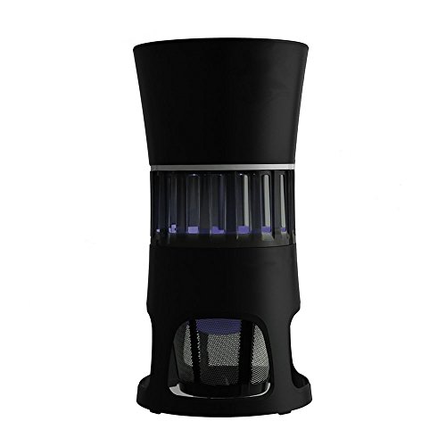 Bug Zapper 7W Smart Inhaled Efficient Electronic Flying Mosquito Insect Killer with 10 UV LED Bulbs Black Black