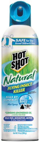 Hot Shot HG-95844 14 oz Natural Flying Insect Killer Aerosol