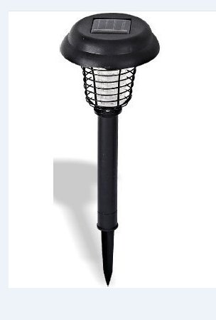 Rextin High quality Outdoor YJ-1053 Solar UV Bug Zapper  LED Light Bright  mosquitoes and other small flying insects Killer Garden Lights