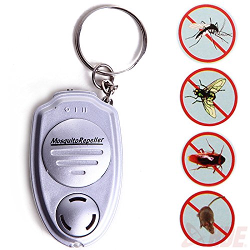 Ultrasonic Mosquito Repeller Pest Bug Repellent Insect Keychain Control Anti
