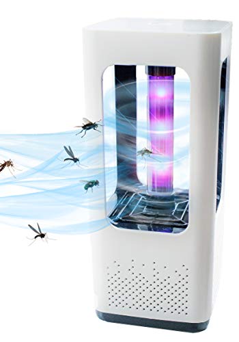 5 STAR SUPER DEALS Photocatalytic 360° Ultraviolet Mosquito Bug Fly Killer Fan Trap - Noiseless No Zapper Safe - Electric Bug Fruit Fly Gnat Moth Insect Pest Control Trap