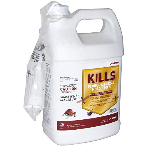 JT Eaton 209-W1G Kills Bedbugs Ticks and Mosquitoes Water Based Spray with Sprayer Attachment 1-Gallon
