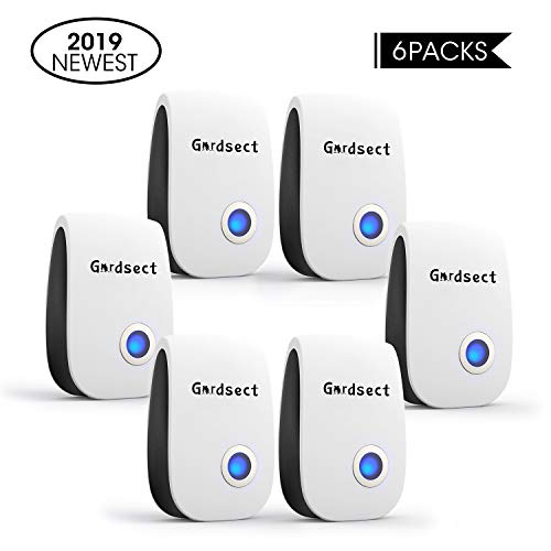 Ultrasonic Pest Repeller Plug in Insect Repellent Control Rodent Bugs Roaches Mosquitoes Mice Spiders Ants and More Human Pet Safe Non Toxic Repellent 6 Packs