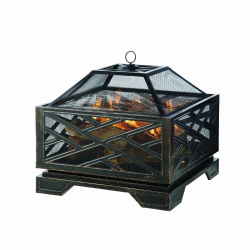 Pleasant Hearth Martin Extra Deep Wood Burning Fire Pit 26-inch