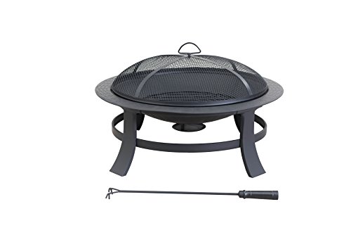 Sunjoy L-FT563PST 30 Opp Steel Fire Pit