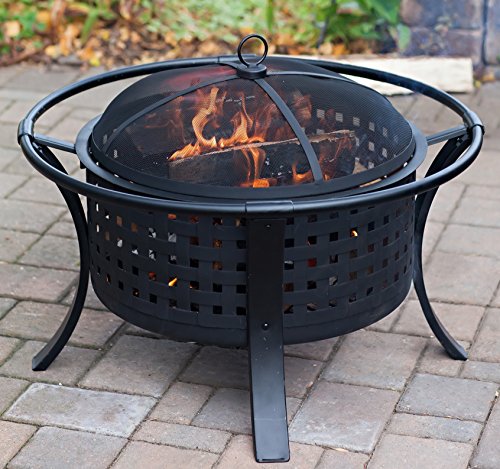The Kindred Backyard Fire Pit Round 30 Diameter 22 Fire Bowl Heavy Duty Steel Outdoor Fire Pit