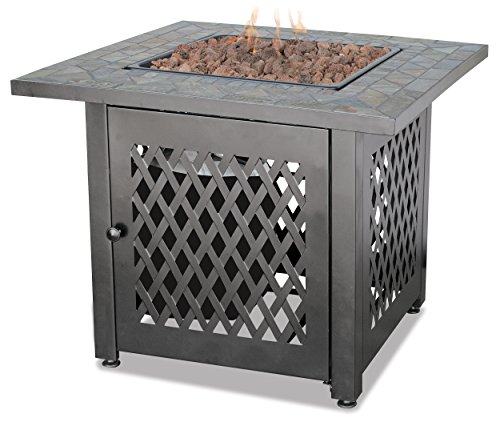 Endless Summer, Gad1429sp, Gas Outdoor Fireplace With Slate Mantel