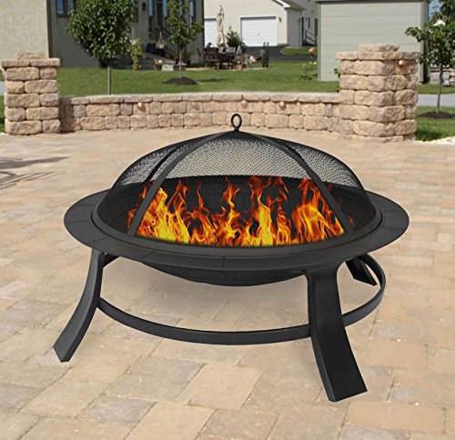 Clevr 295 Metal Firepit Backyard Patio Garden Bon fire heater Pit