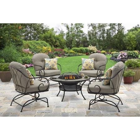 Better Homes And Gardens Myrtle Creek 5-piece Fire Pit Chat Set