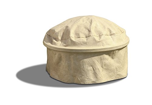 Budge English Garden Fire Pit Cover P9a15pm1, Tan Tweed (36 Diameter, 15 Drop)