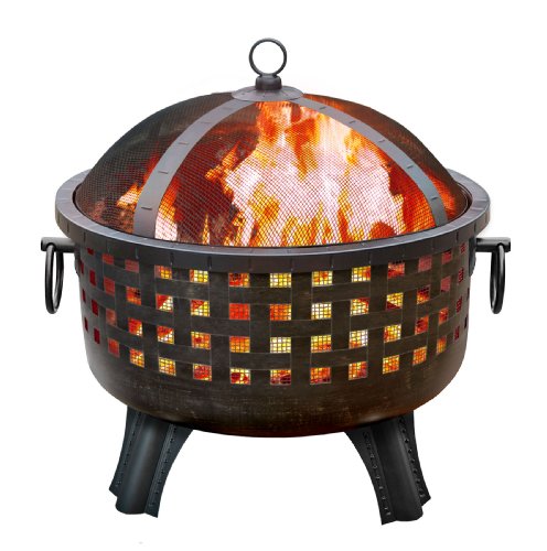 Landmann 26360 Garden Lights Savannah Firepit Antique Bronze Finish