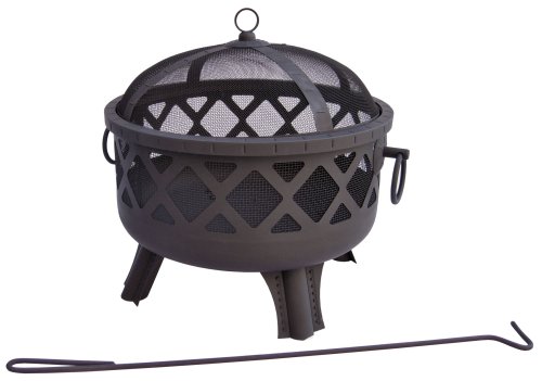 Landmann Usa 26384 Garden Lights Sarasota Firepit Black Finish