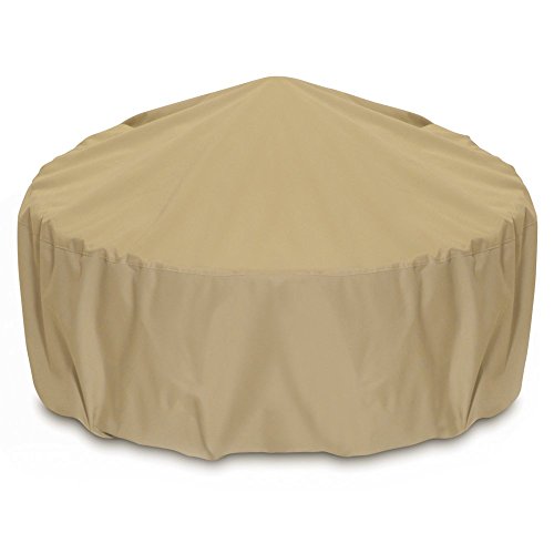 Smart Living Home & Garden Fire Pit Cover, 60-inch, Khaki