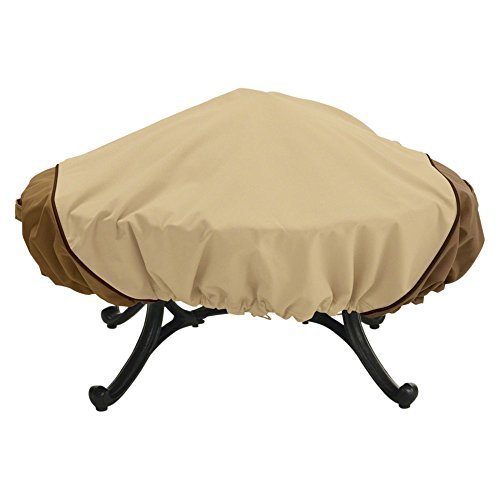 Classic Accessories Veranda 60 in Round Large Fire Pit Cover - Pebble by Classic Accessories