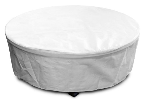 KoverRoos DuPont Tyvek 23067 Large Firepit Cover 45-Inch Diameter by 21-Inch Height White