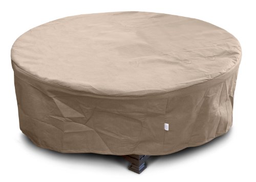 KoverRoos III 33067 Large Firepit Cover 45-Inch Diameter by 21-Inch Height Taupe