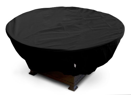 KoverRoos Weathermax 73067 Large Firepit Cover 45-Inch Diameter by 21-Inch Height Black