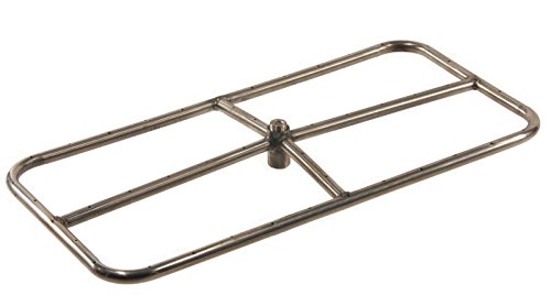 HPC Rectanguler Natural Gas Fire Pit Burner 24x12-Inch