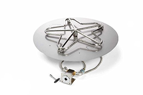 Hearth Products Controls PENTA30MLFPK-FLEX-NG Match Light Natural Gas Fire Pit Kit 30-Inch Flat Pan