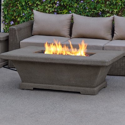 Real Flame 11704LP Monaco Rectangle Low Propane Fire Table