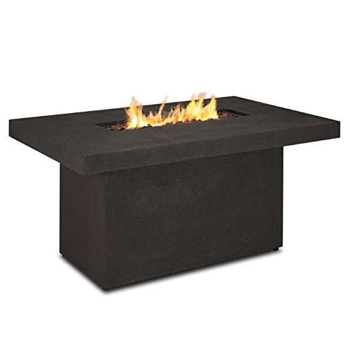 Real Flame 9640lp-tkb Ventura Rectangle Chat Propane Fire Table Large Kodiak Brown