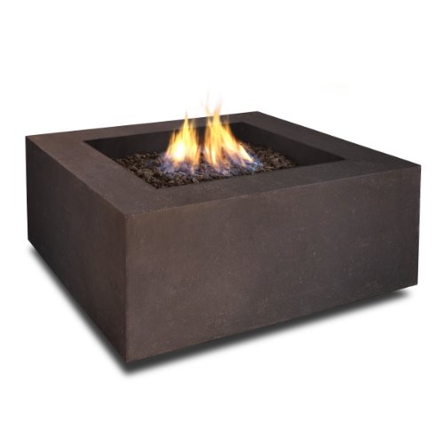 Real Flame T9620LP Baltic Square Propane Fire Table Kodiak Brown