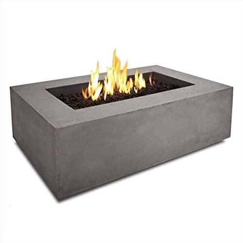 Real Flame T9650LP Baltic Rectangle Propane Fire Table Glacier Gray