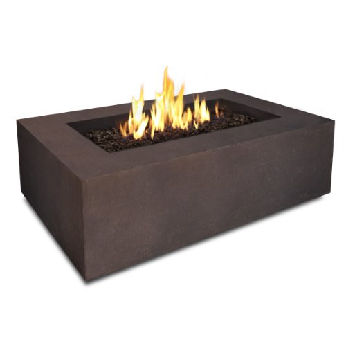 T9650LP Rectangle Propane Fire Table Kodiak Brown