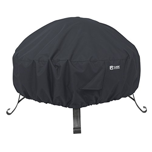 Classic Accessories 55-552-010401-00 Round Fire Pit Cover, 30", Black