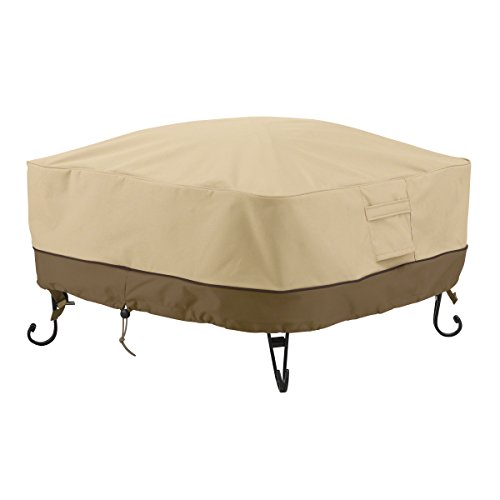 Classic Accessories Veranda Full Coverage Square Fire Pit Cover, 36-inch