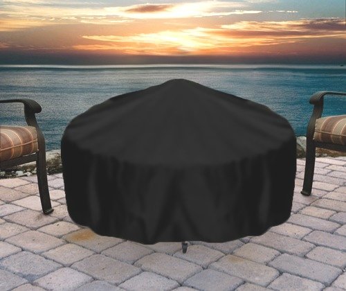 Sunnydaze Round Black Fire Pit Cover 36 Inch