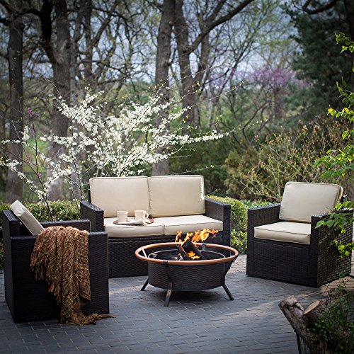 Palm Harbor Copper Fire Pit Chat Set