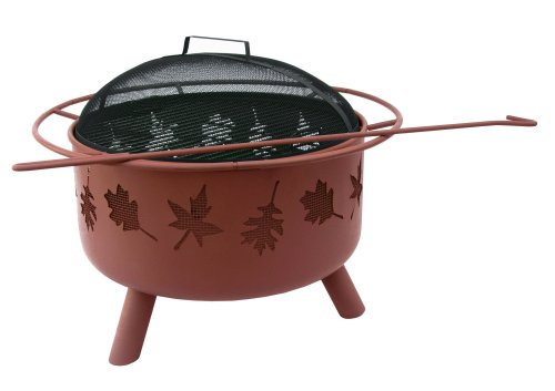 Landmann USA 28673 Big Sky Firepit and Grill Tree Leaves