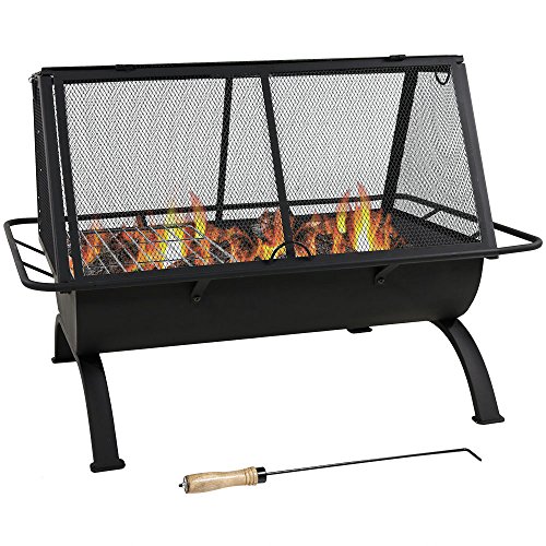 Sunnydaze Northland Grill Fire Pit 35 Inch Long