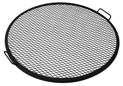 Sunnydaze X-Marks Fire Pit Cooking Grill 40 Inch Diameter