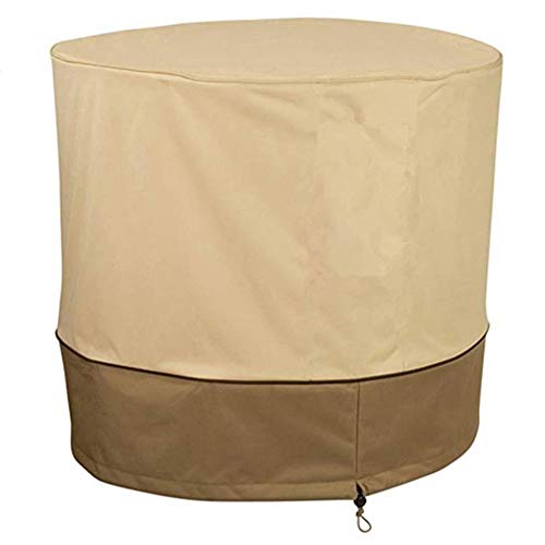 Hasde Fire Pit Cover - Waterproof 210D Heavy Duty Square Patio Fire Pit Table Cover Black - 34 x 30 inch