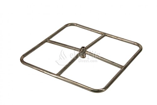 HPC Square Propane Gas Fire Pit Burner 18x18-Inch