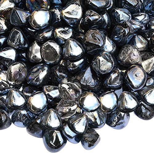 Onlyfire Reflective Fire Glass Diamonds For Natural Or Propane Fire Pit Fireplace Or Gas Log Sets 10-pound