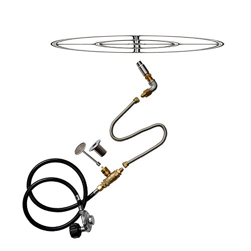 Stanbroil LP Propane Gas Fire Pit Stainless Steel Burner Ring Installation Kit 12-inch