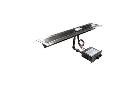 FPPK48-TRGH 48in Linear Trough Manual SparkFlame Sensing Firepit Insert