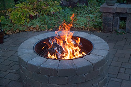 The Legacy Fire Pit Insert Complete Set Round 30 Diameter Heavy Duty Steel Outdoor Fire Pit Insert Block Sold Separately