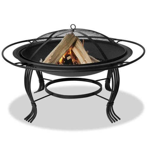 Blue Rhino WAD1050SP Black Outdoor Firebowl with Outer Ring Black