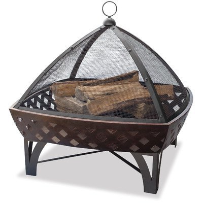Endless Summer WAD1401SP Outdoor Fire Bowl with Lattice Oil Rubbed Bronze by Uniflame