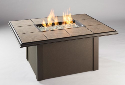 Napa Valley Rectangular Table with Fire Pit