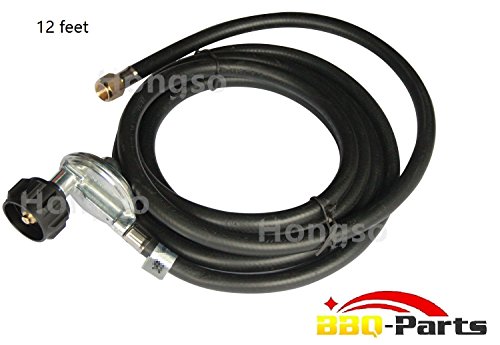 Hongso Hr12-3 Qcc1 Hose And Regulator Connection Kit Replacement Parts For Fire Pit Table And Lp Gas Grill Low