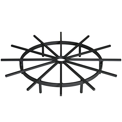 Heritage Products Ships Wheel Firewood Grate For Fire Pit 28 Inch Diameter