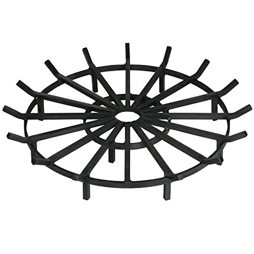 Heritage Products Super Heavy Duty Wagon Wheel Firewood Grate For Fire Pit 36 Inch Diameter