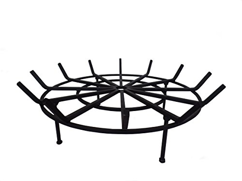 Round Spider Grate For Outdoor Fire Pit 32&quot Diameter 6&quot Legs